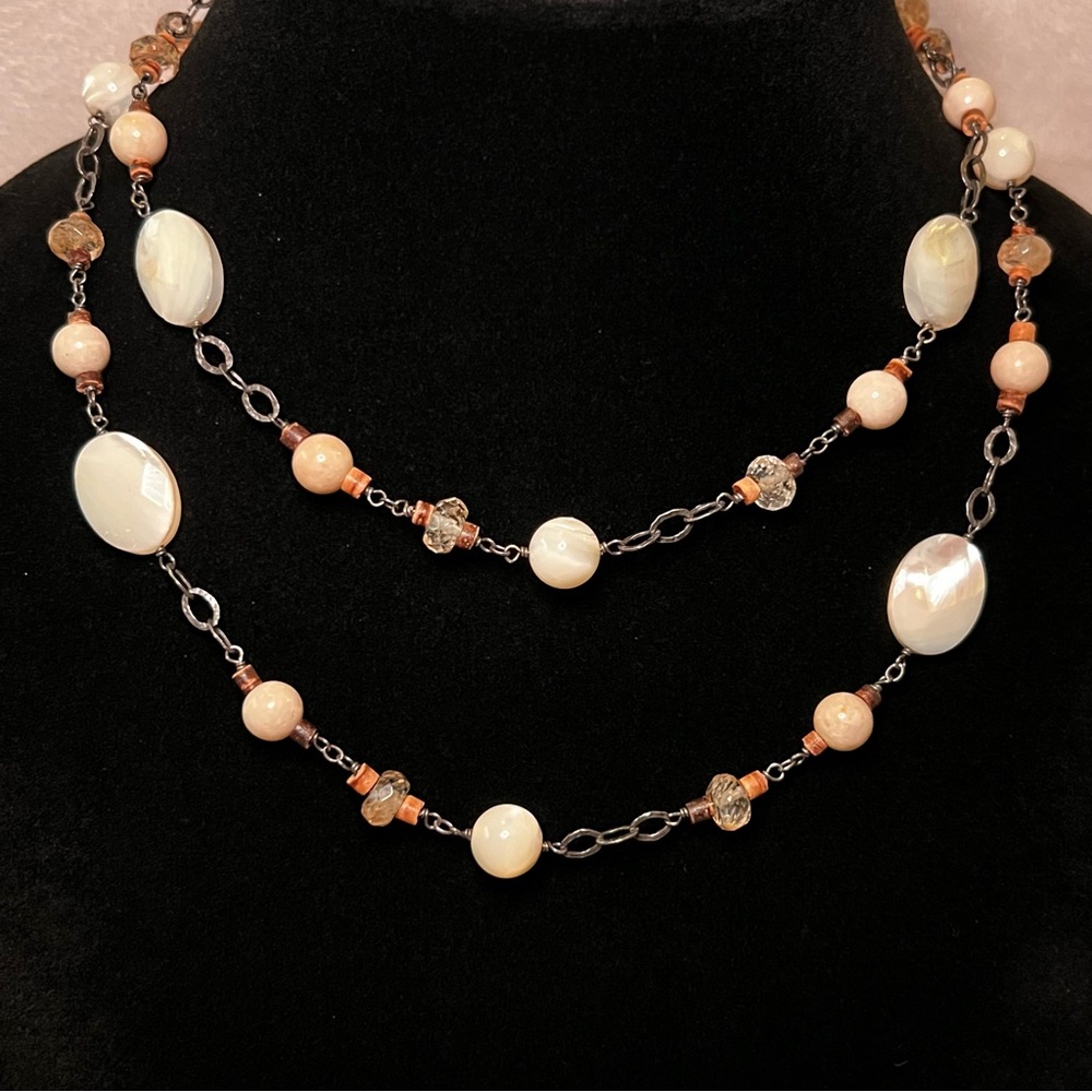 Silpada 925 Mother Of Pearl Retired Necklace
